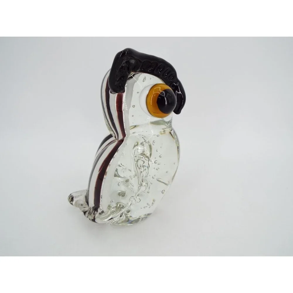 Art Glass Owl Figurine 5.5